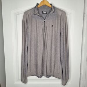 Straight Down Golf Pullover Mens XL Gray Half Zip Performance Stretch